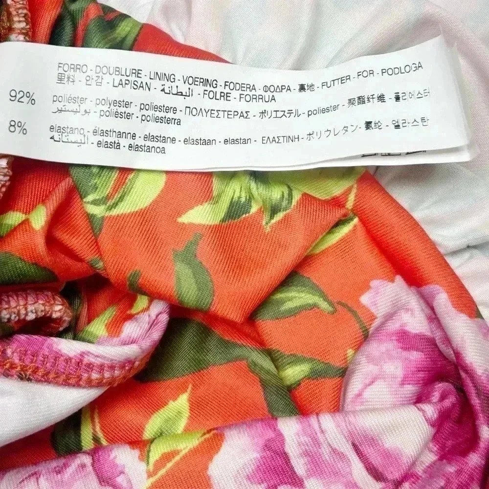 ZARA Draped Floral Bodysuit Blogger Favorite Size S NWT - Picture 8 of 10